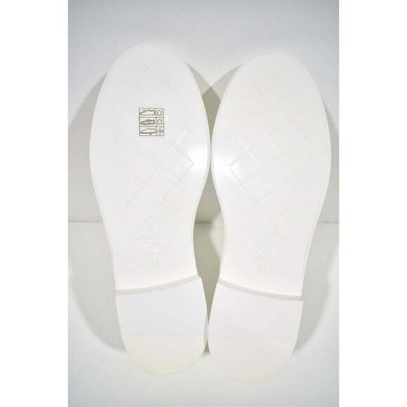 Chanel 22P White Quilted Flap Turnlock CC Logo Mule Slip On Flat Loafer 37 - Picture 12 of 12